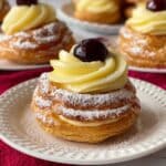 Zeppole di San Giuseppe: Italian St. Joseph’s Day Pastry with Pastry Cream and Cherries Recipe