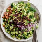 Broccoli Salad with Cranberries, Nuts, and Crispy Spiced Seeds Recipe