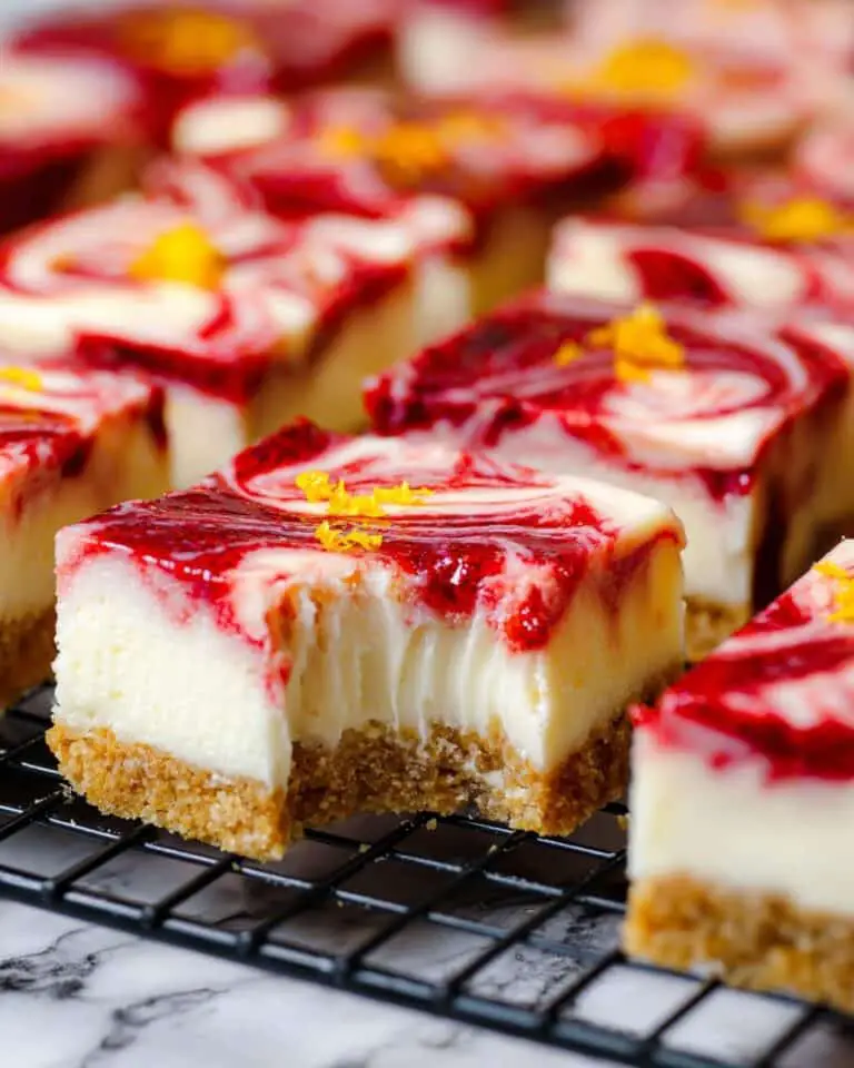 Lemon Raspberry Cheesecake Bars Recipe