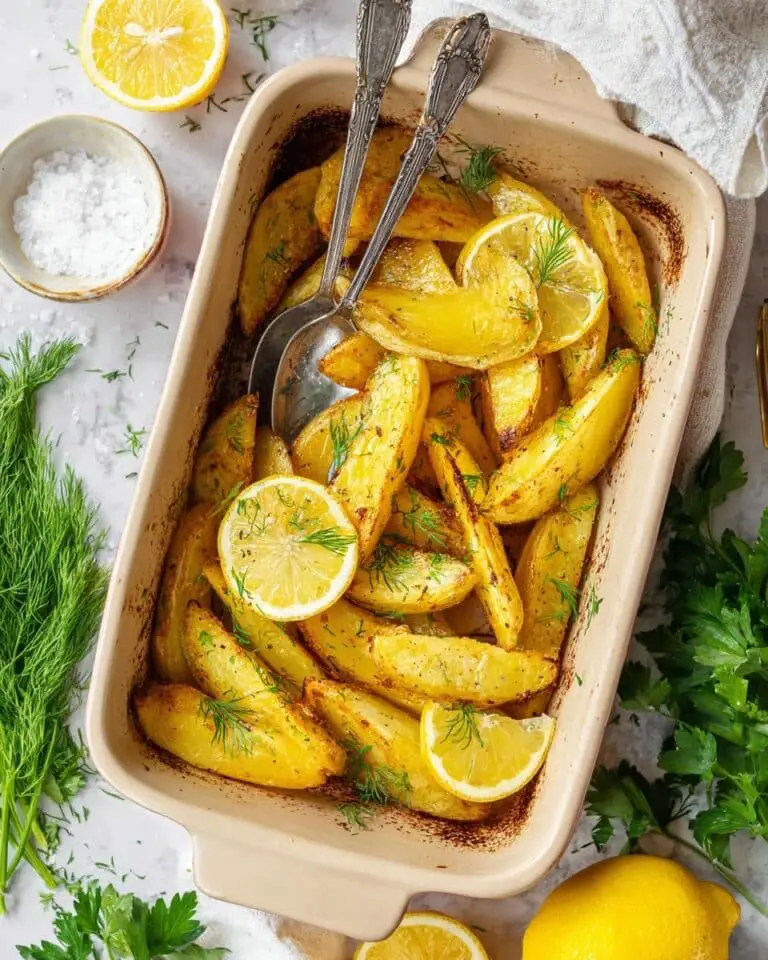 Greek Lemon Herb Potatoes Recipe