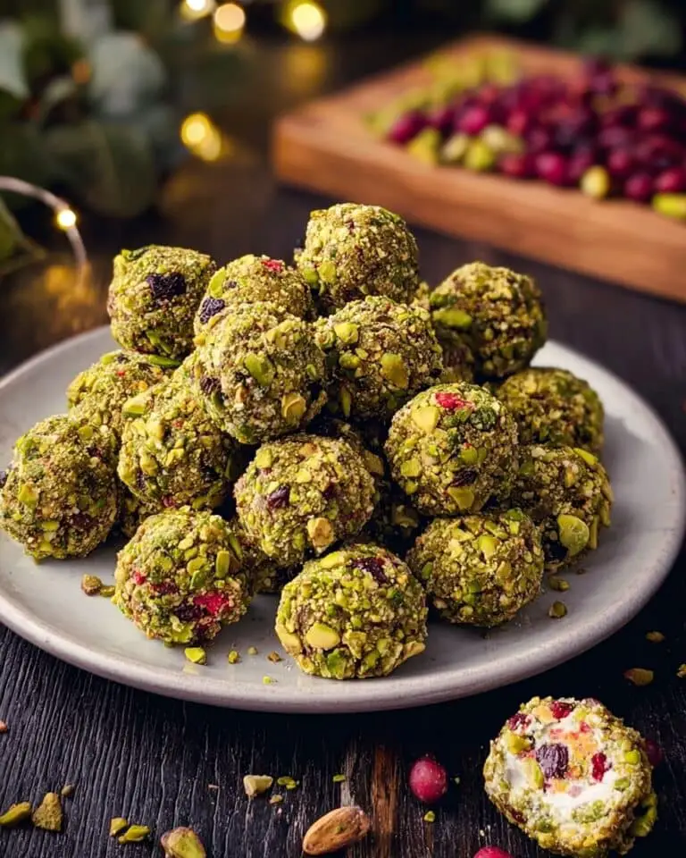 Pistachio Cranberry White Chocolate Truffles Recipe