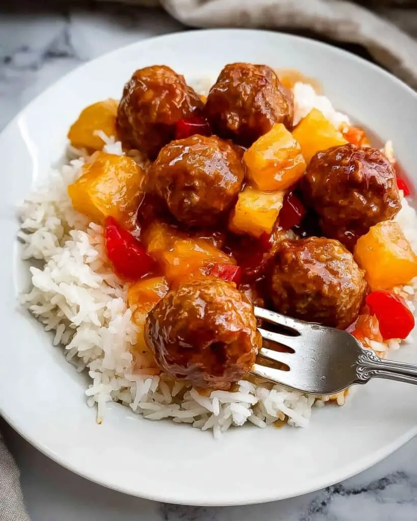 Slow Cooker Hawaiian Meatballs Recipe