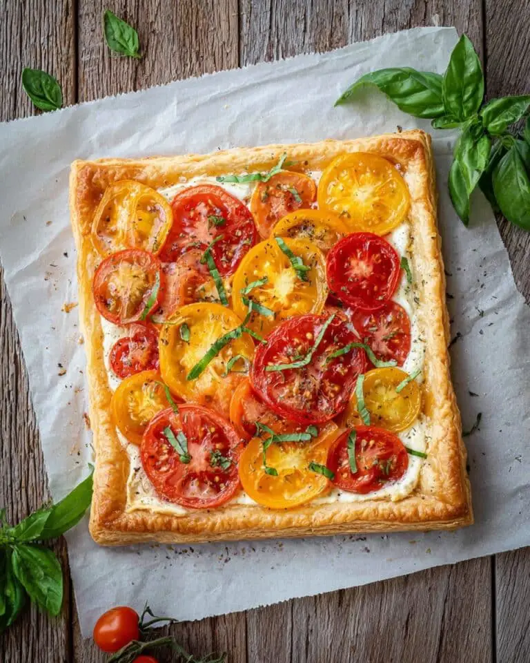 Tomato, Goat Cheese, and Caramelized Onion Tart Recipe