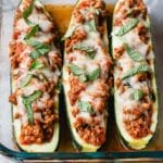 Chicken Parmesan Zucchini Boats Recipe