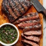 Grilled Flank Steak With Simple Garlic Marinade Recipe
