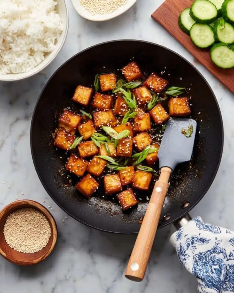 Honey Sriracha Crispy Tofu Recipe