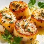 Pan Seared Scallops with Garlic Herb Butter Recipe