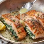 Creamy Stuffed Spinach Salmon Recipe
