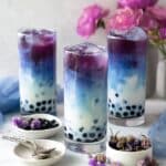 Coconut Butterfly Pea Flower Boba Tea Recipe