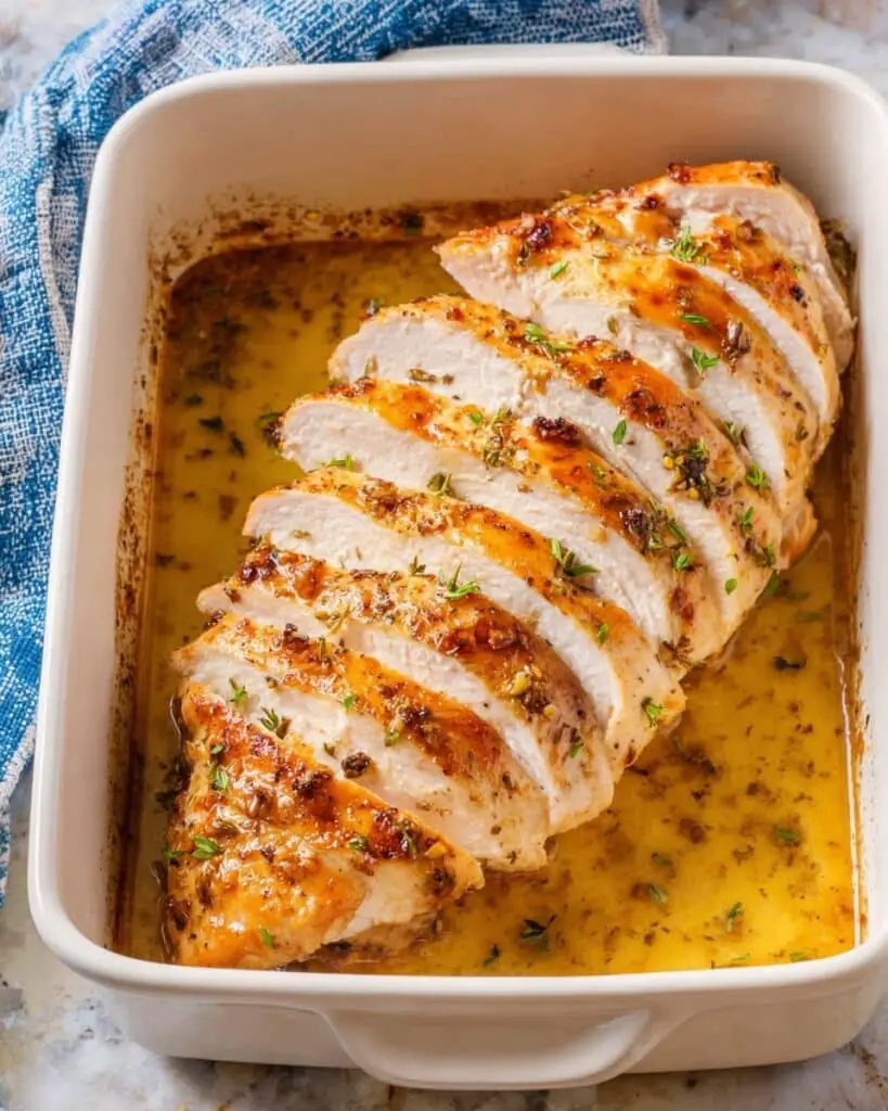Roasted Herb Butter Turkey Breast Recipe