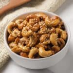 Honey Sesame Roasted Cashews Recipe