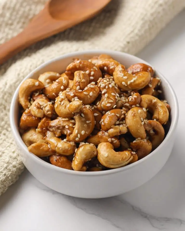 Honey Sesame Roasted Cashews Recipe