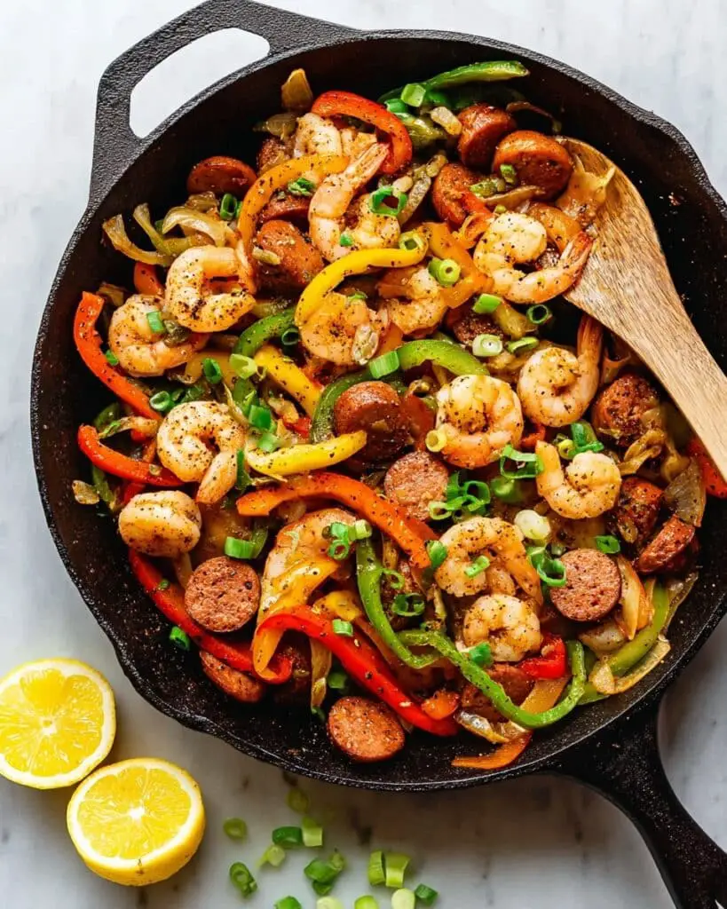 Cajun Shrimp and Sausage Skillet Recipe
