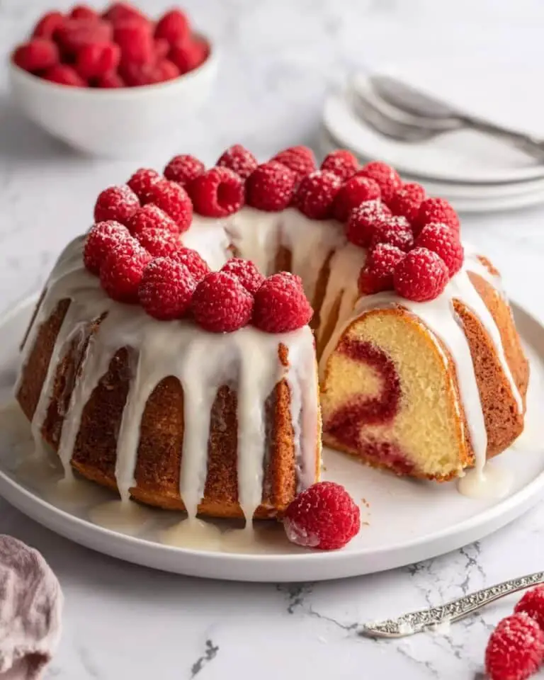 White Chocolate Raspberry Bundt Cake Recipe