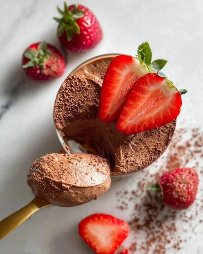 Healthy Protein Chocolate Mousse (3 Ingredients) Recipe