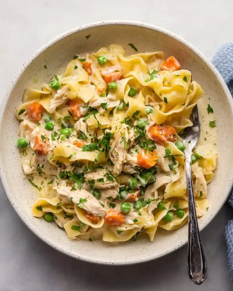Creamy Chicken and Noodles Soup Recipe