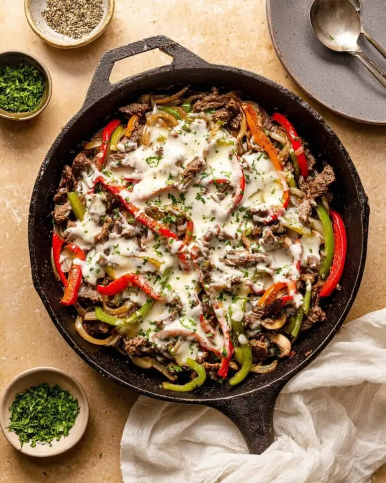 Philly Cheesesteak Skillet Recipe