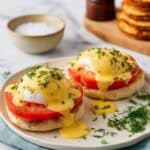 Eggs Benedict with Tomato and Hollandaise Recipe