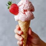 No Churn Strawberry Ice Cream Recipe