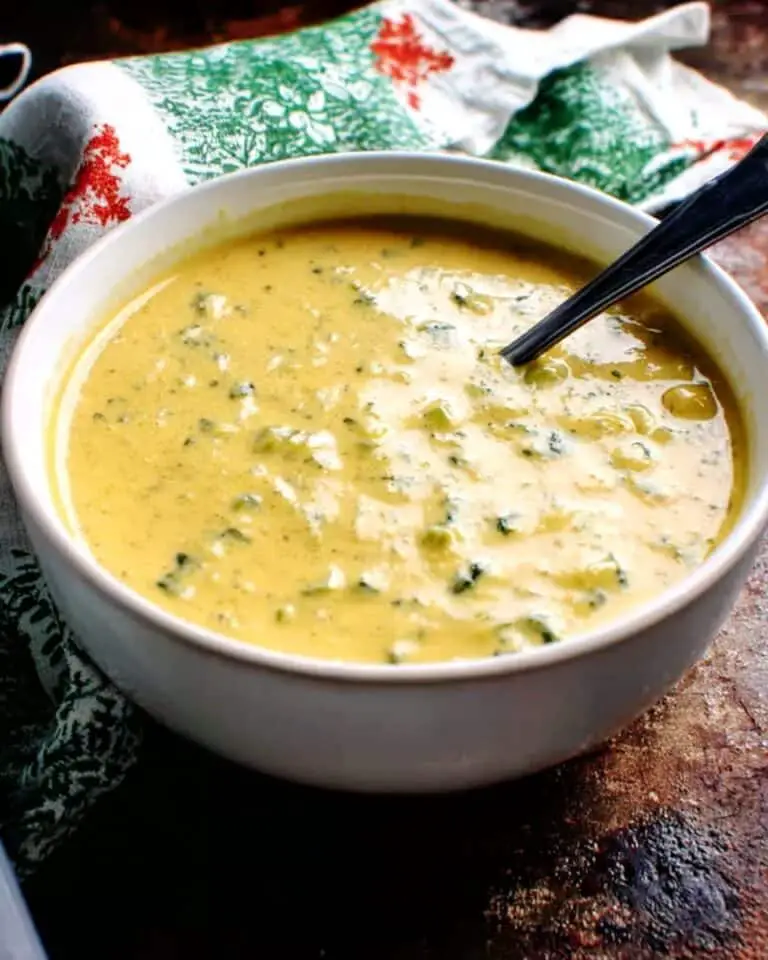 Vegan High-Protein Broccoli Cheese Soup Recipe