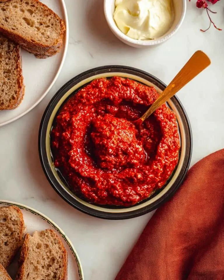 Ajvar (Roasted Red Pepper Dip) Recipe