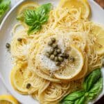 One Pan Lemon Caper Pasta with White Wine Recipe