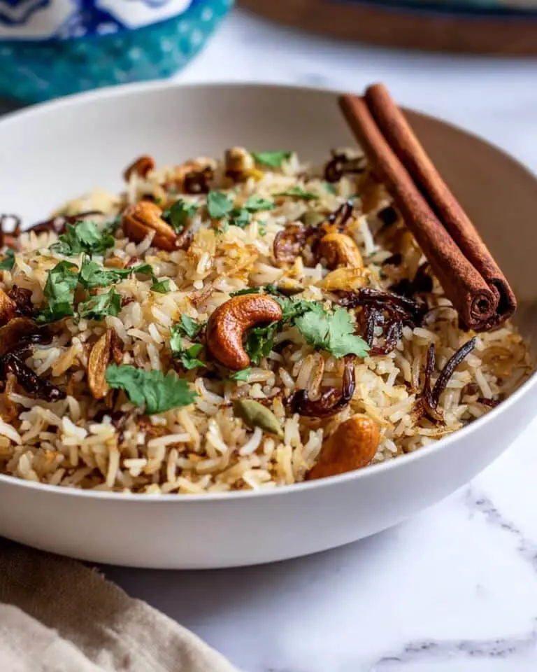 Middle Eastern Rice Pilaf with Shallots, Dried Cherries, and Pine Nuts Recipe
