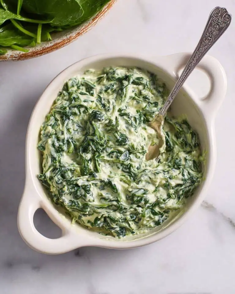 Steakhouse Creamed Spinach for Two Recipe