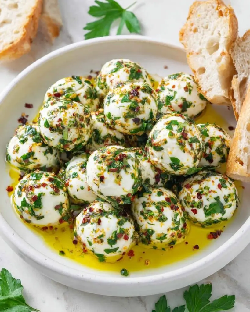 Marinated Mozzarella Balls Recipe