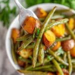 Roasted Potatoes and Green Beans with Garlic and Paprika Recipe