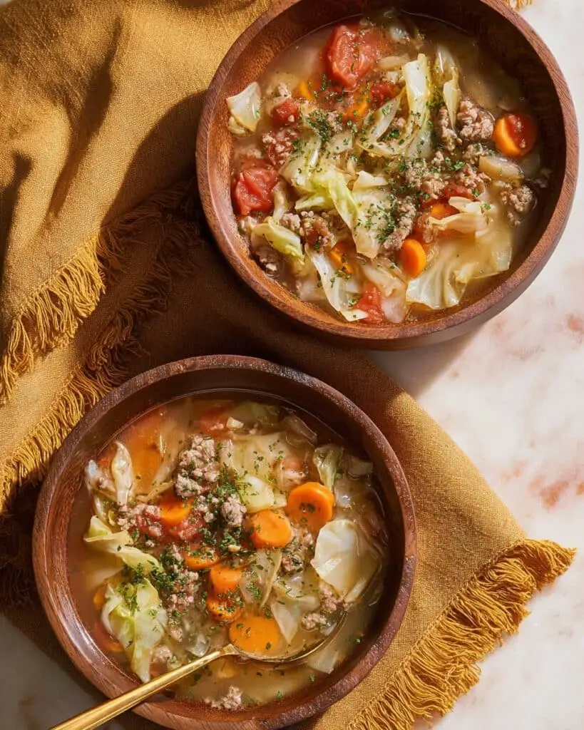 Ground Beef and Cabbage Soup Recipe