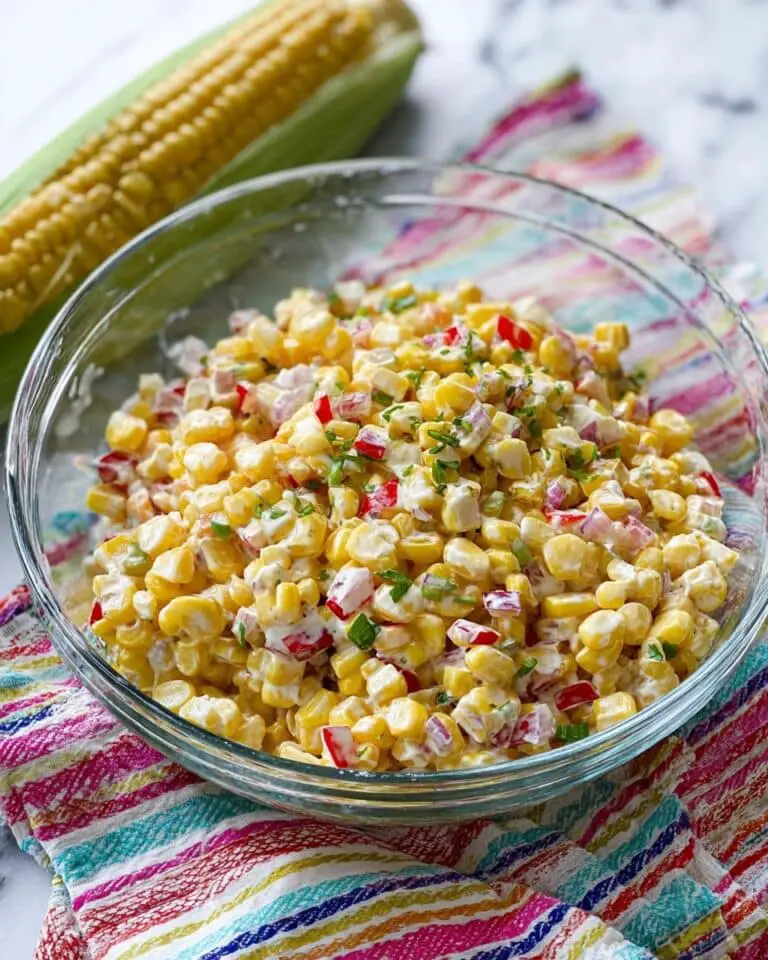 Creamy Corn Salad with Bacon Recipe