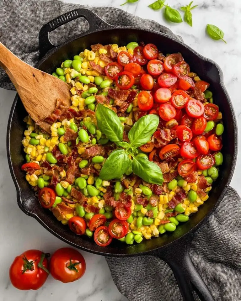 Bacon, Edamame, and Corn Succotash Recipe