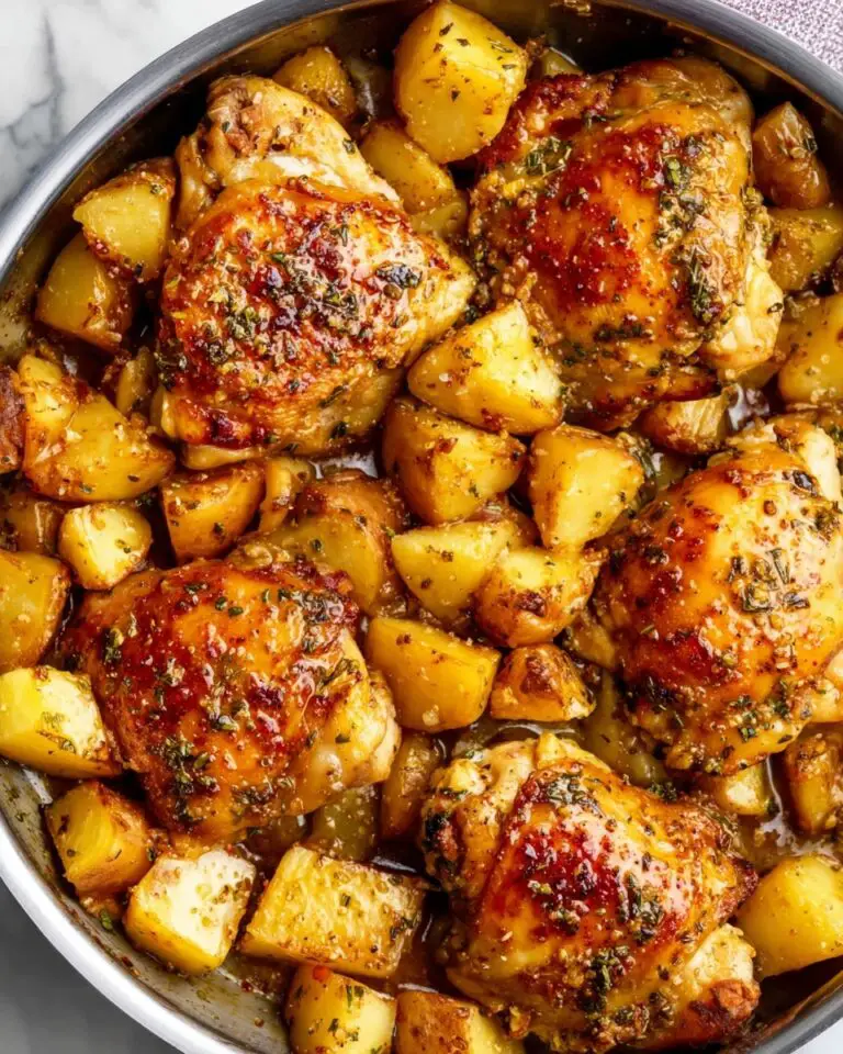 Honey Mustard Chicken & Potatoes (One Pan) Recipe