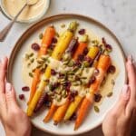Roasted Carrots with Maple Tahini Sauce Recipe