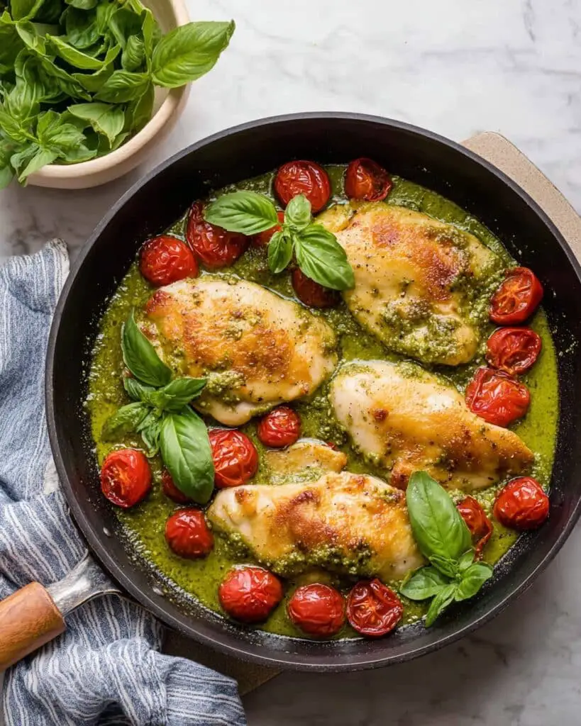 Creamy Pesto Chicken Recipe