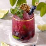 Blueberry Mint Lime Mocktail Recipe