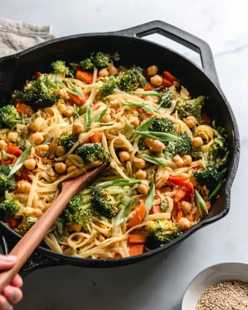 30-Minute Vegan Stir Fry Sesame Noodles Recipe