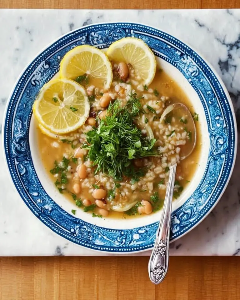 Barley, Kale, and Romano Beans Soup with Lemon and Chipotle Recipe