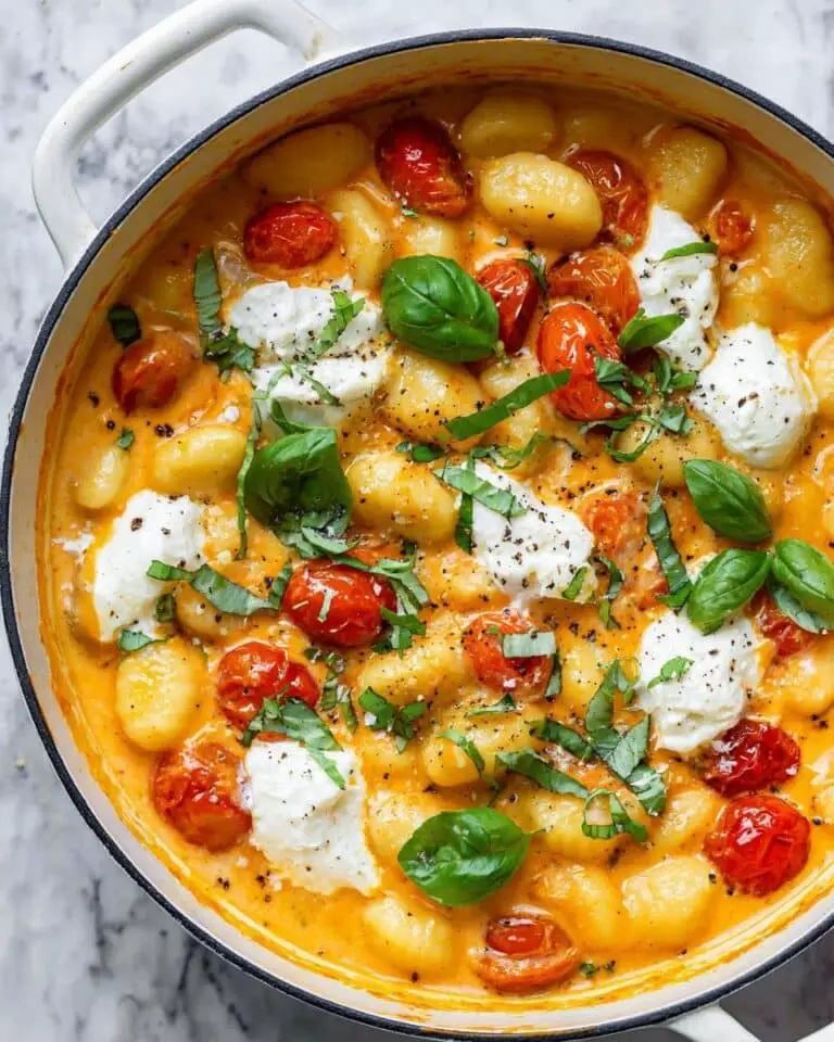 Creamy Tomato Gnocchi with Burrata Recipe