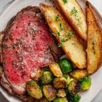 Small Standing Rib Roast with Garlic Herb Butter Recipe