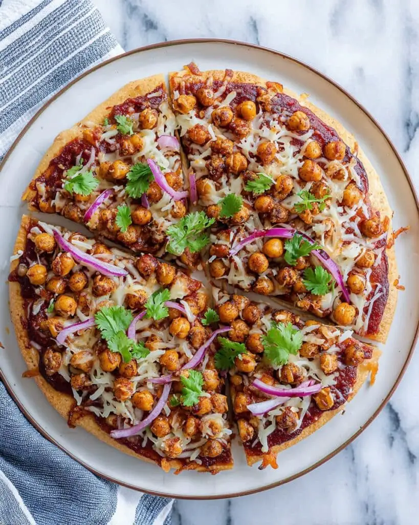 BBQ Chickpea Pizza Recipe
