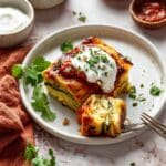 Chile Relleno Casserole with Roasted Poblanos and Melty Cheese Recipe