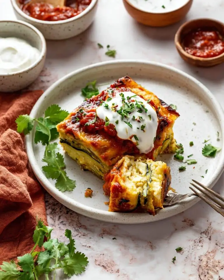 Chile Relleno Casserole with Roasted Poblanos and Melty Cheese Recipe