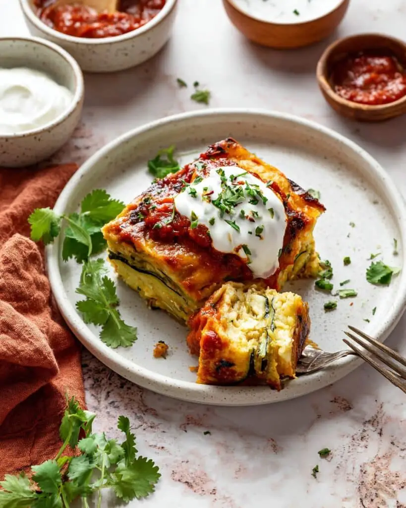 Chile Relleno Casserole with Roasted Poblanos and Melty Cheese Recipe