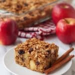 Vegan Baked Oatmeal with Apples and Cinnamon Recipe