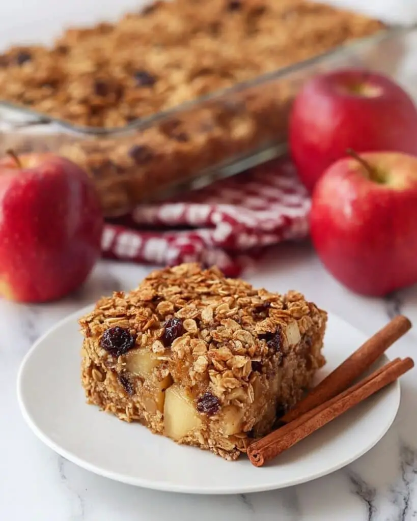 Vegan Baked Oatmeal with Apples and Cinnamon Recipe