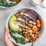 Vegan Sweet Potato Chickpea Buddha Bowl Recipe