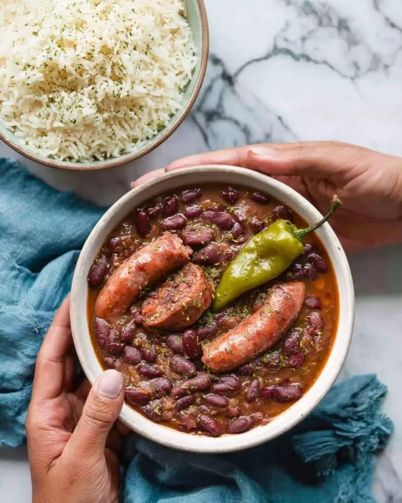 Vegan Jamaican Stew Peas with Coconut Milk and Spinners Recipe