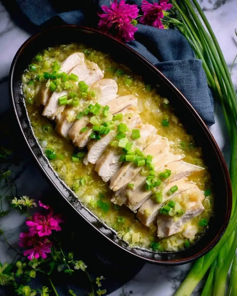 Ginger Scallion Poached Chicken Recipe